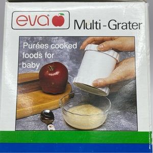 New Food Grater Hand Mill Food Grinder 2 Steel Blades Cheese Nuts Veggies Purées